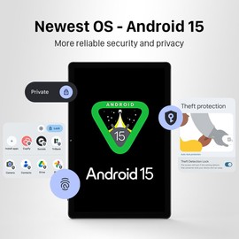 ApoloMedia 11" Tablet, 2025 Android 15 with Octa-core Processor, 8GB+128GB, 1TB Expandtion, 7000mAh Battery, HD IPS Large tableta,WiFi 6&BT5.0, Support GMS (Case not Included)