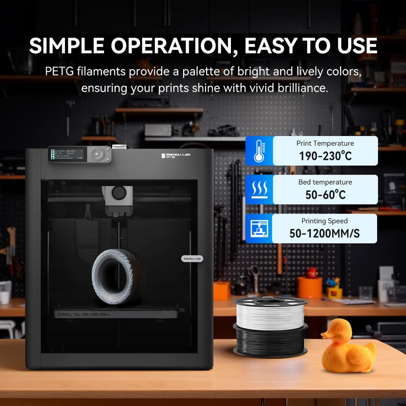 JAYO TPU Filament 1.75mm, 3D Printer Filament, Dimensional Accuracy +/-