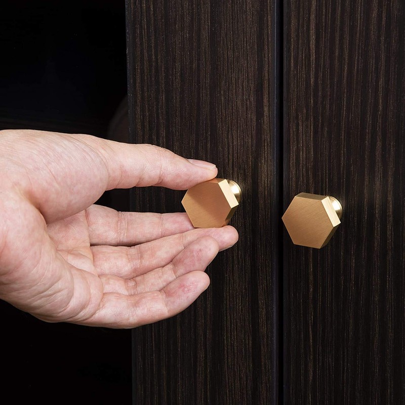 IME Drawer Knobs, Brass Cabinet Door Knobs Furniture Cupboard Pull