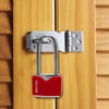 DEKTON DT70228 40MM Long Shackle Covered Steel Padlock, Red