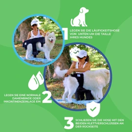 Nature Pet Hygiene Sanitary Pants for Female Dogs/ Pet Dog Incontinence Pants, L-L