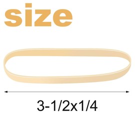 KJAHLAL Rubber Band, 30 Pcs Light Beige Rubber Bands, Size 64 Strong Elastic Band Loop Office Supplies, Suitable for Office School Home