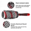 Unisex Ceramic Aluminum Comb Rolling Comb Cylinder Comb Hairstyling Tool