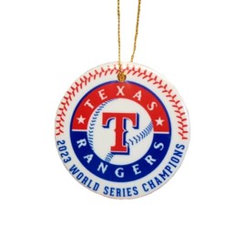 Texas Ceramic Christmas Ornament, 2023 World Series Champions-Ready to Ship
