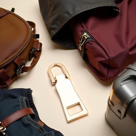 Zipper Pull Replacement Zipper Repair,Zipper Slider Pull Tab, for Luggage Backpack Jacket Suitcase Coat Sewing Notions and Supplies (Gold)