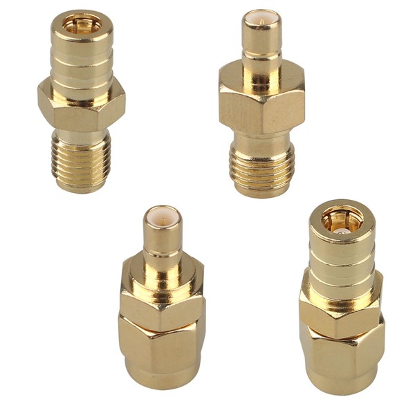 Futheda 4PCS SMA to SMB Adapter Kit Male Female RF