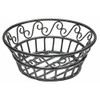 American Metalcraft BLSB80 Wrought Iron Scroll Design Round Bread Basket,