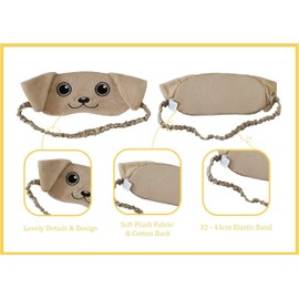 Dog Animal Plush Sleep Eyemask (Golden Labrador Retriever)