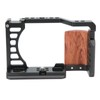 Aluminum Alloy Camera Video Shooting Cage Kit with Wooden Handle