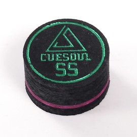 CUESOUL 6 Pieces 9 Layer 14mm Pigskin Cue Tips for Pool Cue Stick