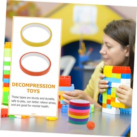 COHEALI 14 Rolls Sticky Ball Color Tape Toys for Kids Colored Tapes Christmas Toys Kids Stickers Washi Tape Color Washi Masking Tape Clear Duct Tape Kid Stickers Bulk Plastic Student Hugh