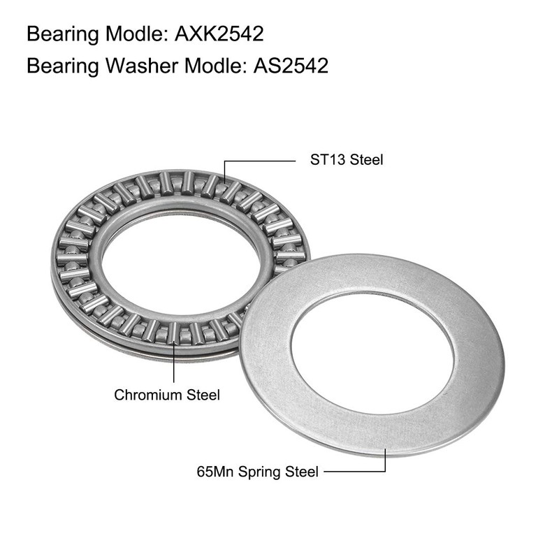 sourcing map AXK2542 Pressure Needle Bearing Washers 25 mm Bore