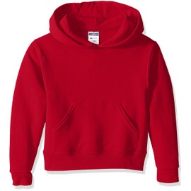 Jerzees boys Youth Pullover Hooded Sweatshirt, True Red, Large US