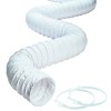 Deflecto CPH38W Hose Vinyl White 3x8 Inches