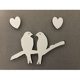 DCentral Lovebirds Flexible Screen Magnet: Multipurpose, Double-Sided, for Non-Retractable Screens, Helps to Stop Walking into Screens, Size W 7" x L 4"