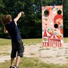 Carnival Toss Game Banner, Circus Clown Pattern Backyard Throwing Game