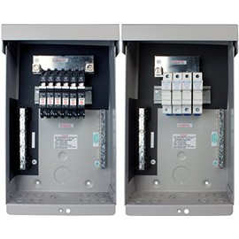 MidNite Solar MNPV6 Photovoltaic Combiner Enclosure Only; Includes 15 Position PV Negative Bus Bar, 14 Position Ground Bus Bar, 120 Amp Plus Bus Bar for Breakers and 80 Amp Bus Bar for Fuses