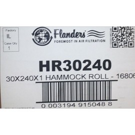 Fiberglass Filter Roll 30"x240"x1"