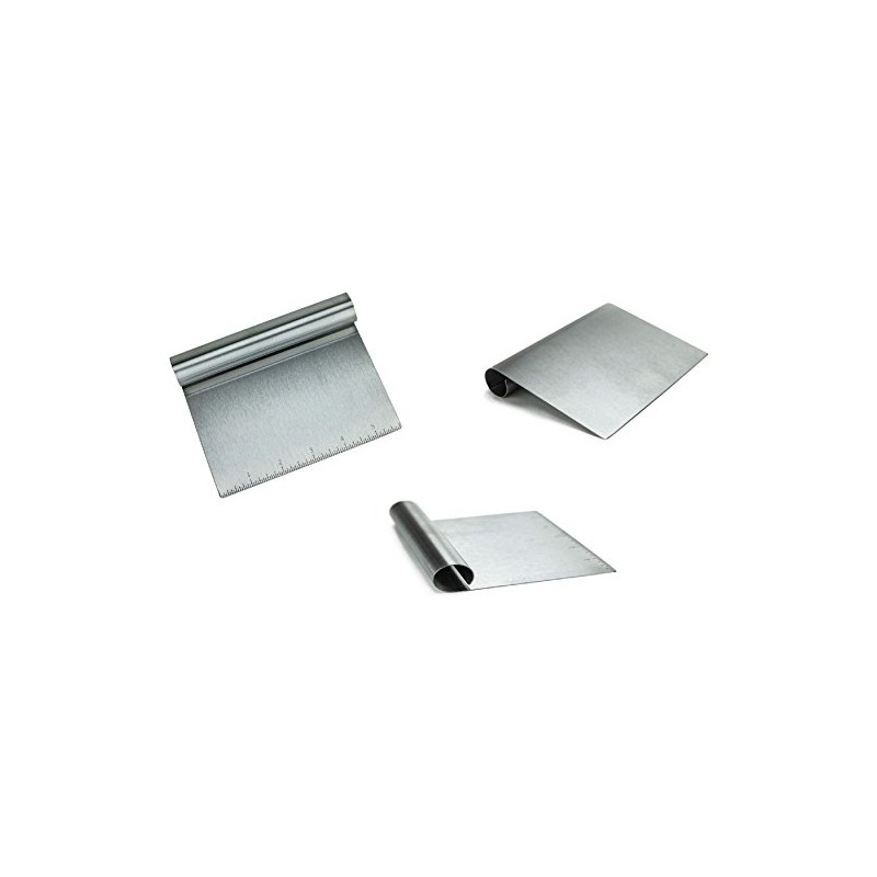 Stainless Steel Food Scraper and Chopper Large Griddle Spatula Kitchen