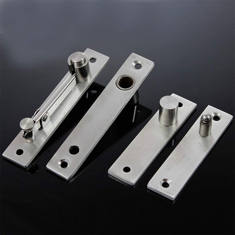 Door Pivot Hinge, Tiberham 2Pcs 360 Degree Rotation Hidden Door