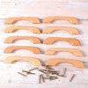 DOITOOL Pack of 10 Furniture Handles Kitchen Drawer Handles Wooden