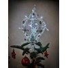 Crown Shaped Christmas Tree Topper, 30cm Height, 20cm Diameter, White