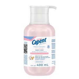 Capent, Crema Corporal para piel normal de bebés y niños | Brinda una sensación de suavidad e hidratación | 400 ml