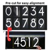 3 inch 30 Pcs Reflective Mailbox Numbers Stickers for Outside,