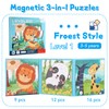Magnetic Puzzle Book, 9-12-16 Pieces Puzzles for Toddlers 3 4