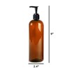 6 Pack 16 oz (475 ml) Slim Plastic PET Bottles