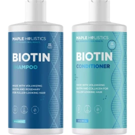 Maple Holistics Biotin Champú Y Acondicionador  Para Pérdida De Cabello