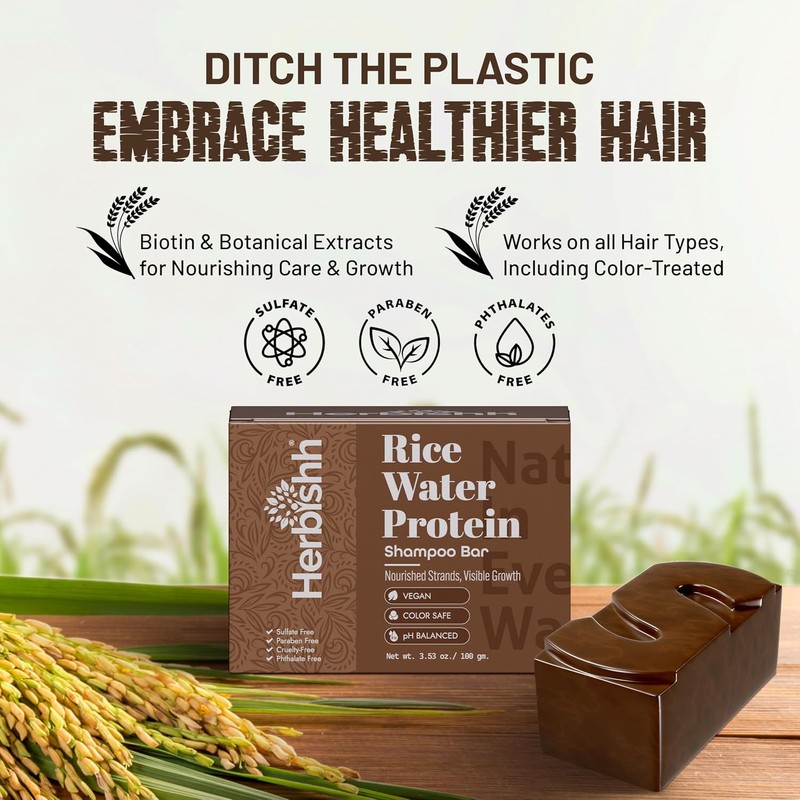 Shampoo and conditioner (Proteina de Arroz, Shampoo Bar)