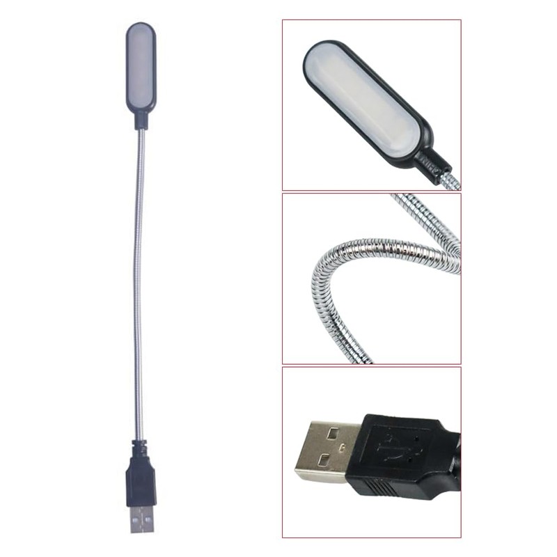Cerioll USB Connection Reading Lamp, USB Gooseneck, Computer Lamp LED