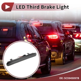 HEROFFIX LED Third Brake Light for VW Beetle 2012-2019 No.5C5945097B Black 3rd High Mounted Stop Lamp Rear Center High Level Brake Light