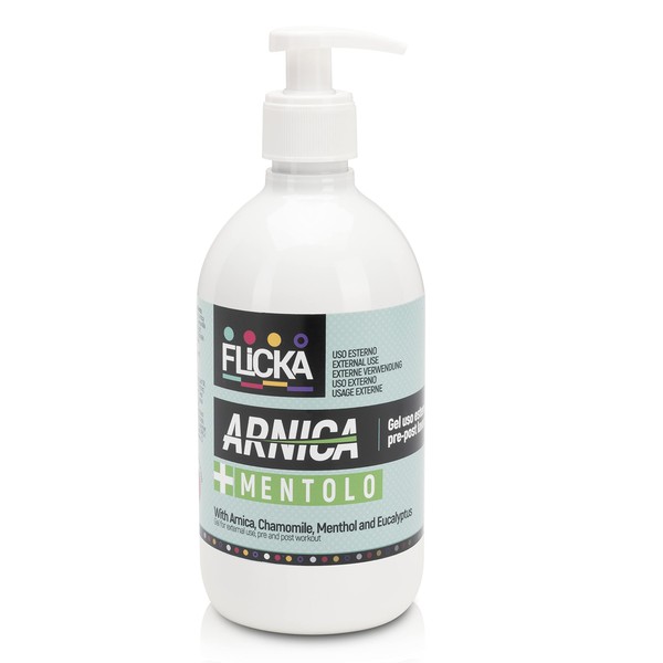 Arnica Gel Forte and Menthol, Arnica for Horses for Human Use Refreshing Format Bottle Easy Application 500 ml. Bottle Format Easy Application
