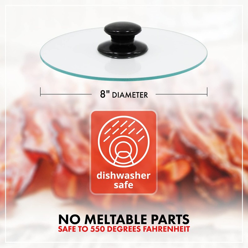 Northwest Enterprises Bacon Press, Round Tempered Glass Bacon Press and