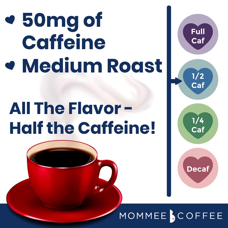 Mommee Coffee - Half Caf | Low Acid, Organic, Fair