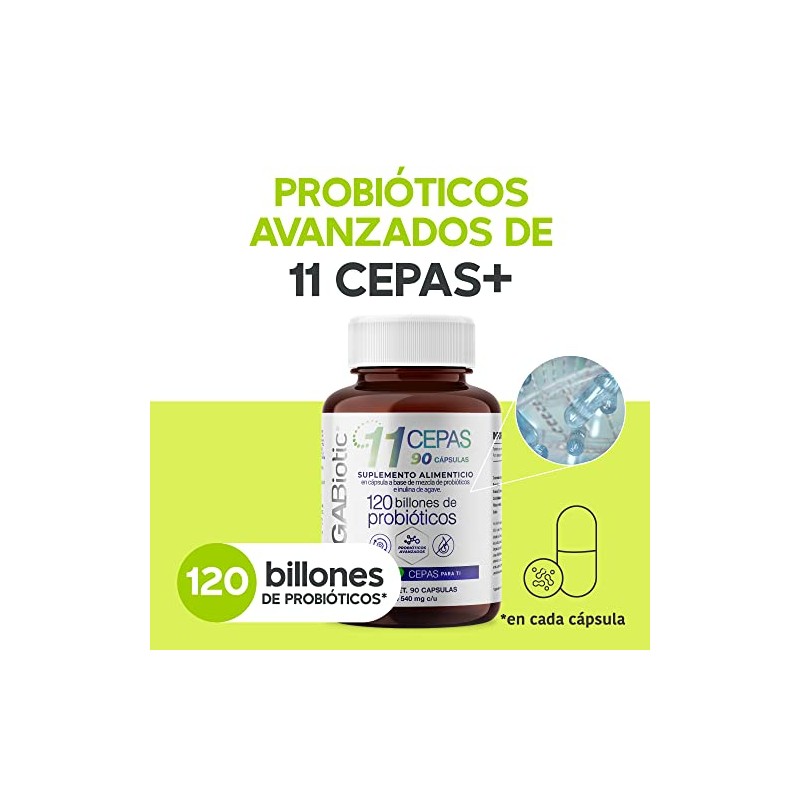 MegaBiotic Probióticos 120 Billones y 11 Cepas90 cápsulas 540mg pporción