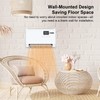 Wall-Mounted Space Heater with ECO Thermostat and Remote Control, LED