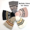 Belle Dame Winter Beanie Hat for Women Knit Snowflake Hat