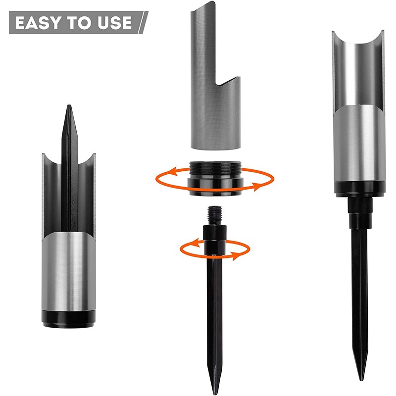 Universal Fishing Pole Rod Holder Ground 1Pcs/2Pcs Aluminium Alloy Detachable