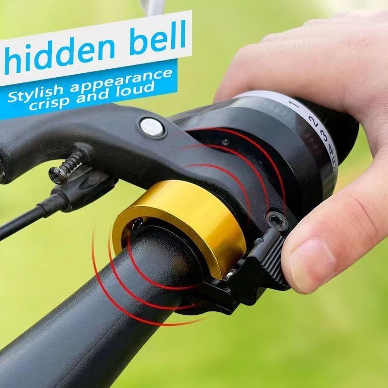 LimCryspp 4 Pcs Innovative Aluminum Design Bike Ringer Loud Sound