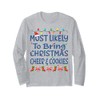 Weihnachten bringt Kindern am ehesten Weihnachtsstimmung, Kekse Langarmshirt