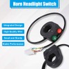 Keenso Handlebar Switch On/Off Double Switch 2 in 1 Motorcycle