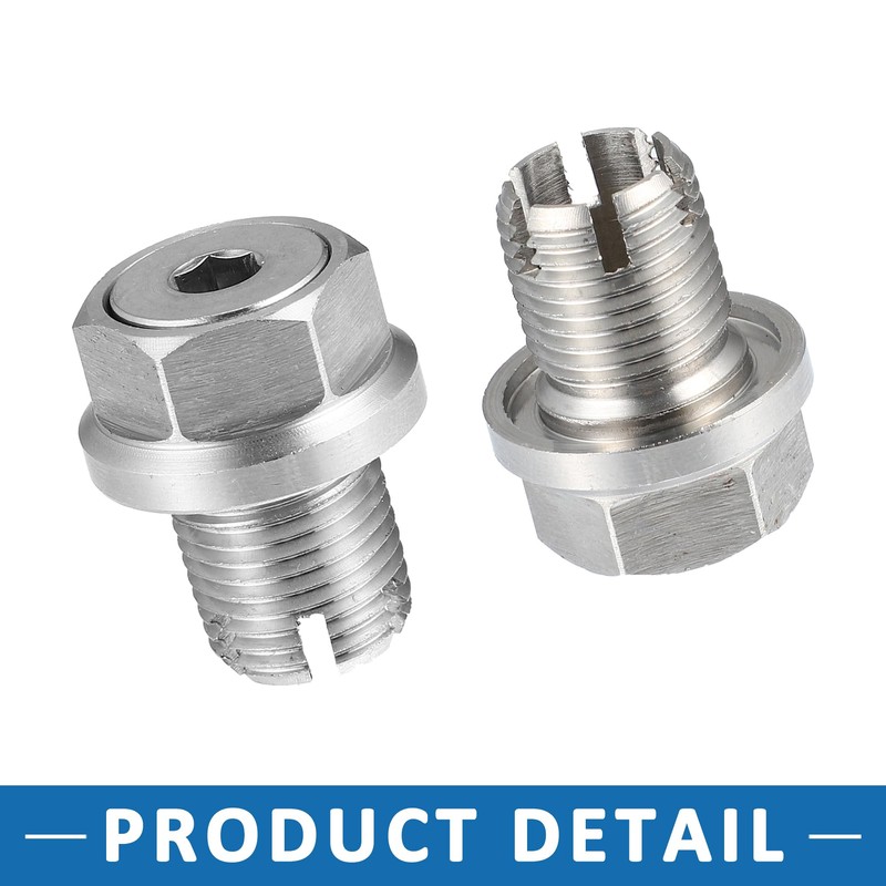 A ABSOPRO Magnetic Oil Drain Plug Bolt M14x1.25