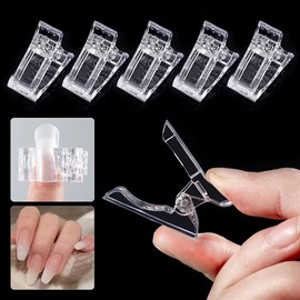 1 to 20 pcs Nail Tips Clip Quick Building Poly UV Builder Gel Extension Clamp (Nail Clip X 5)