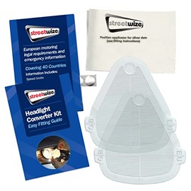 Streetwize - Headlight Beam Deflector Adaptor Conversion Kit | Driving in Europe | UK Sticker Not Included | Cars Vans Trucks 4x4 | SWTT92