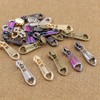 SHRJ 20Pcs #5 Zippers Pulls Heart-Shaped Zipper Sliders 5 Colors