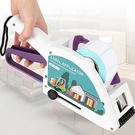Aplicador de etiquetas, pistola aplicadora de código de barras portátil, aplicador manual de etiquetas, máquina de etiquetado de botellas planas cuadr