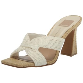 Dolce Vita Women's Nitro Sandal, White Raffia, 10
